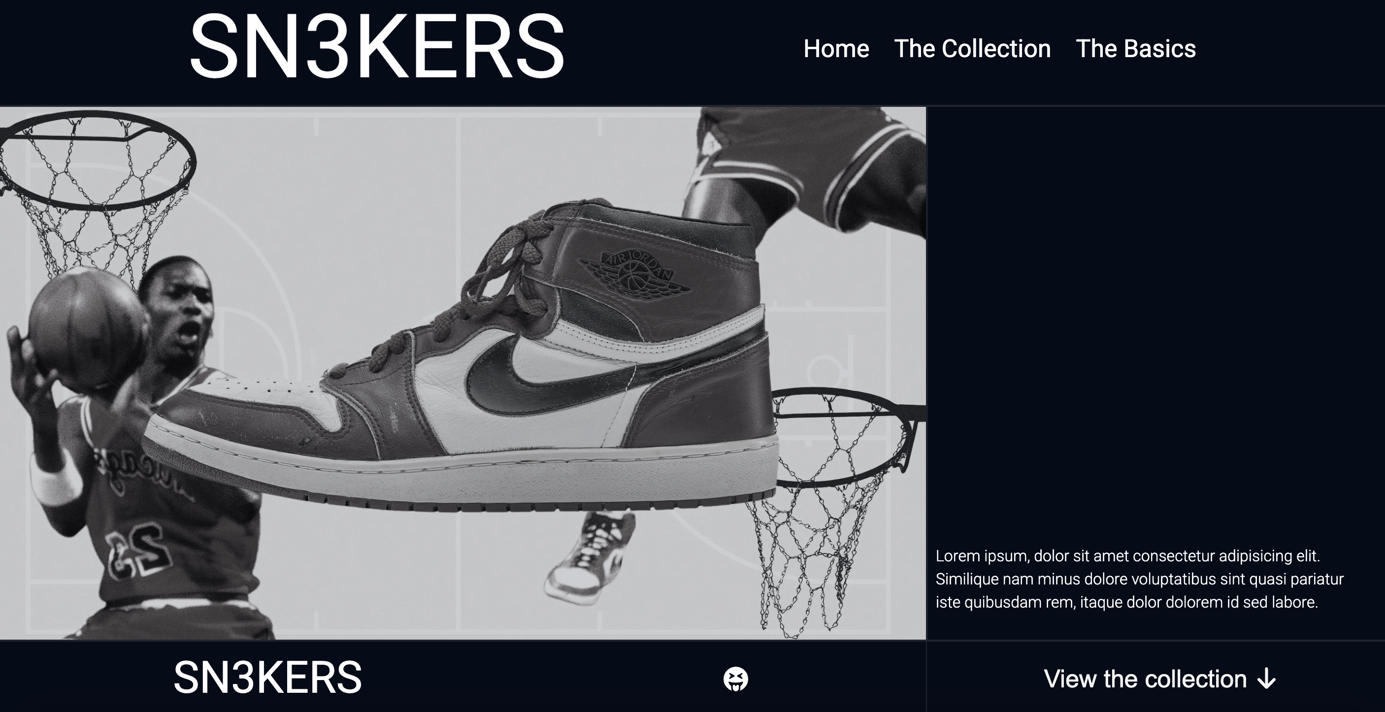 3d Sneaker websote home page